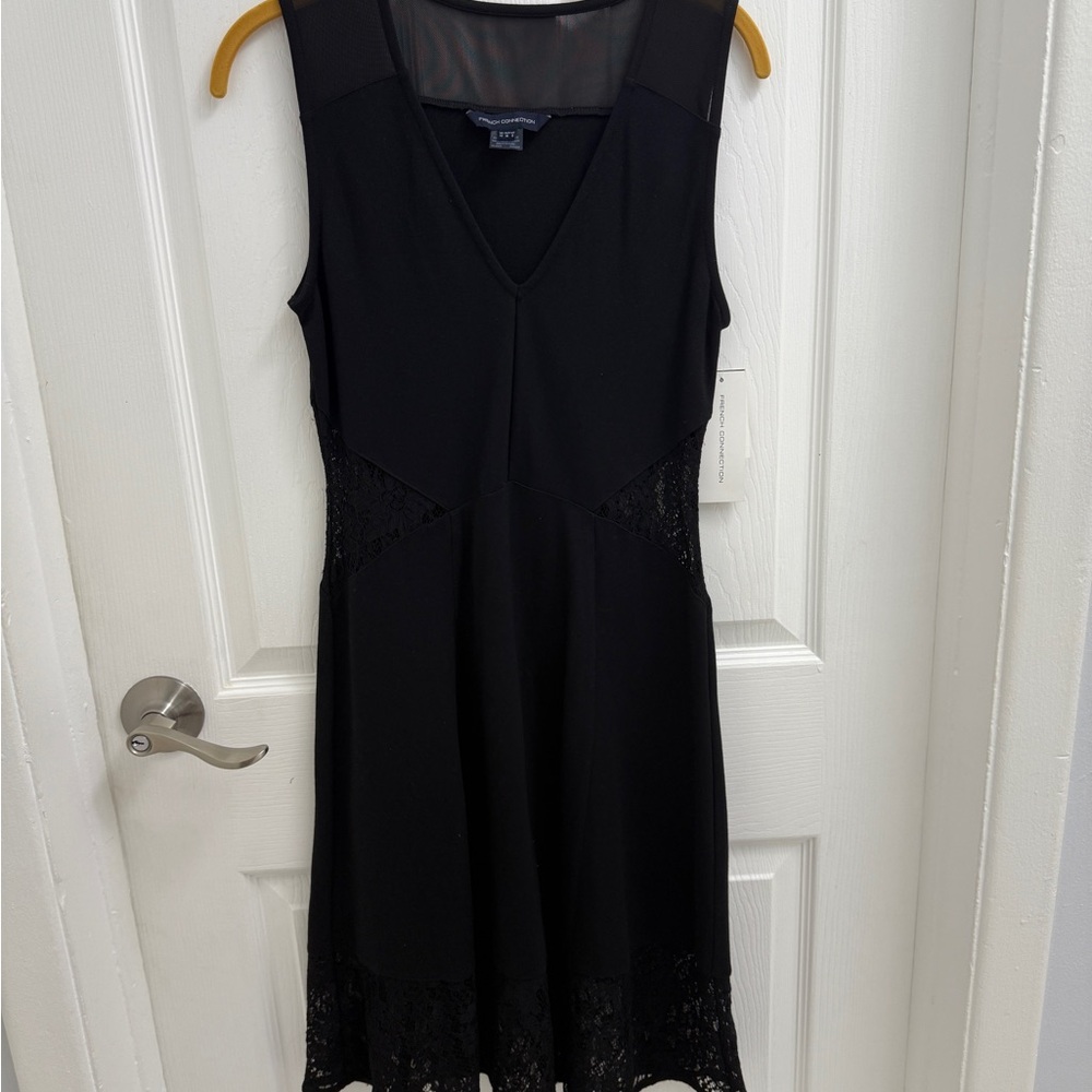 French Connection Black Lace Dress